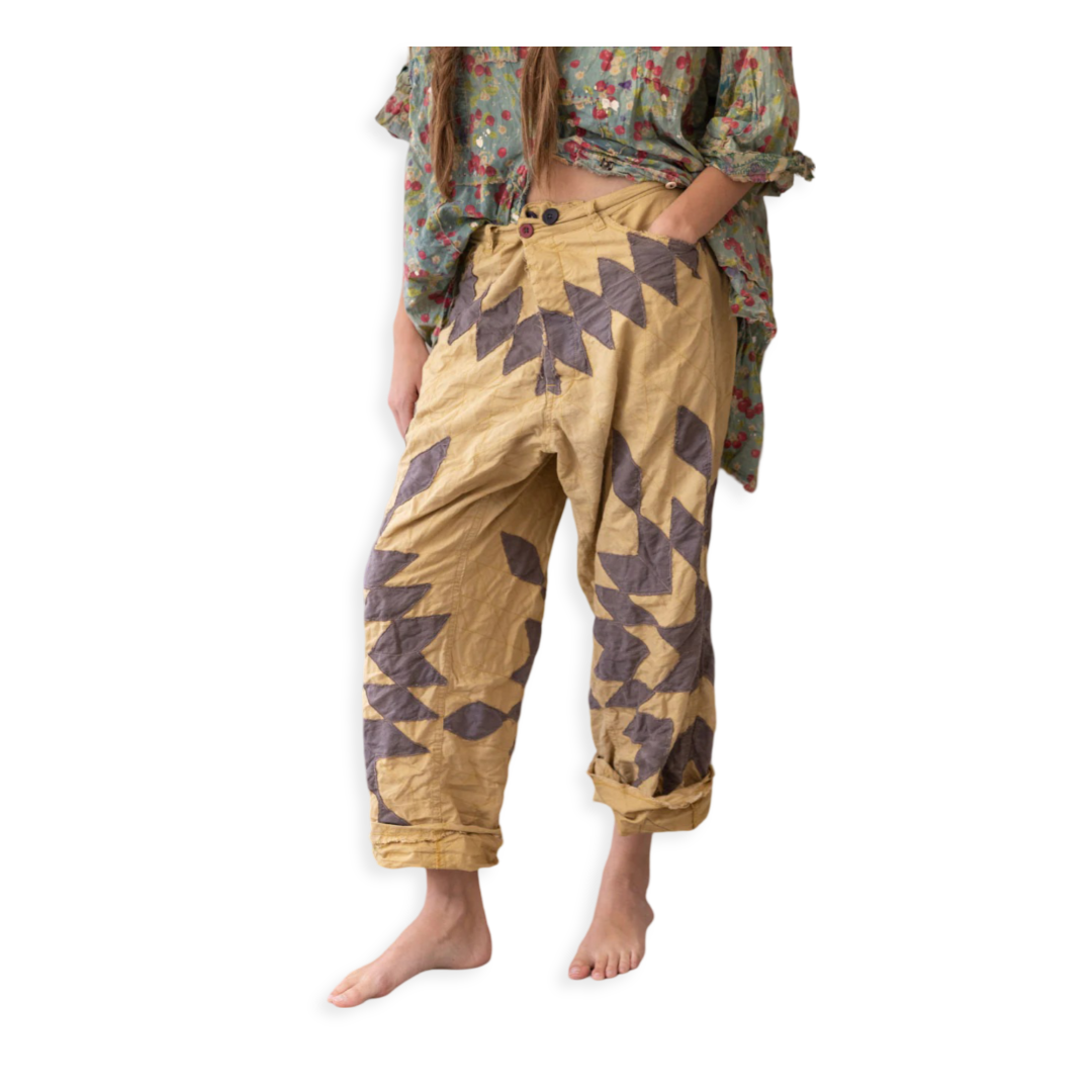 Magnolia Pearl Quiltwork Miner Pants 285 (Marigold)