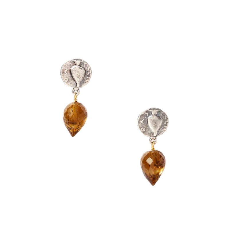Chan Luu Olympia Earrings Whiskey Quartz
