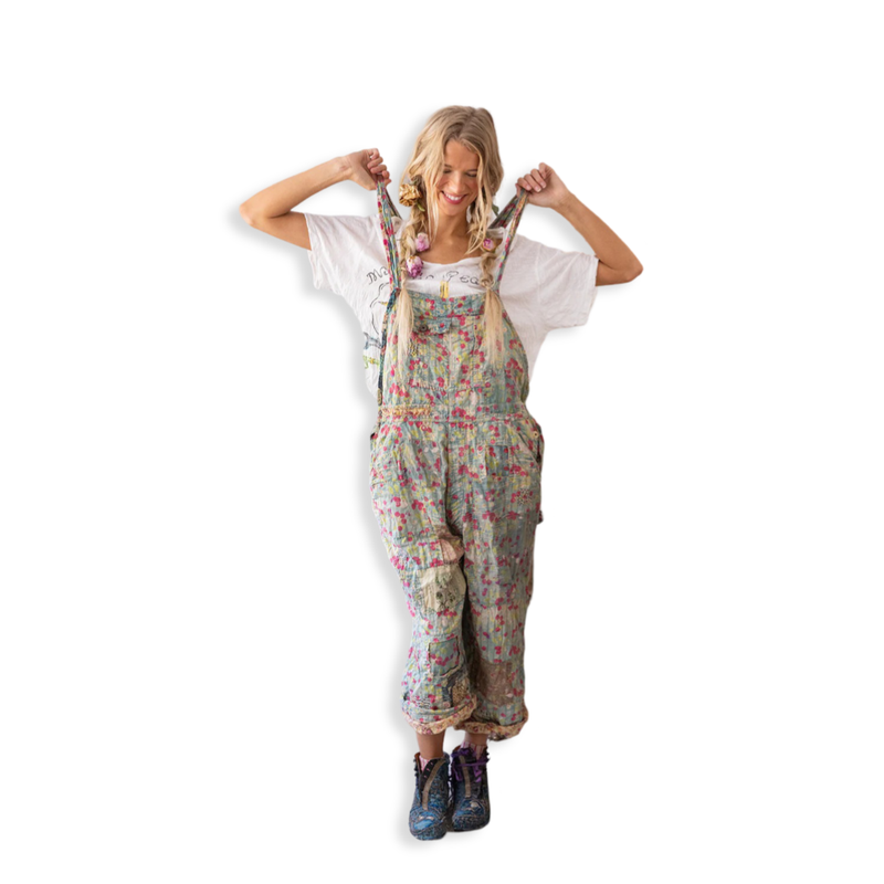 Vintage magnolia overalls main image 1
