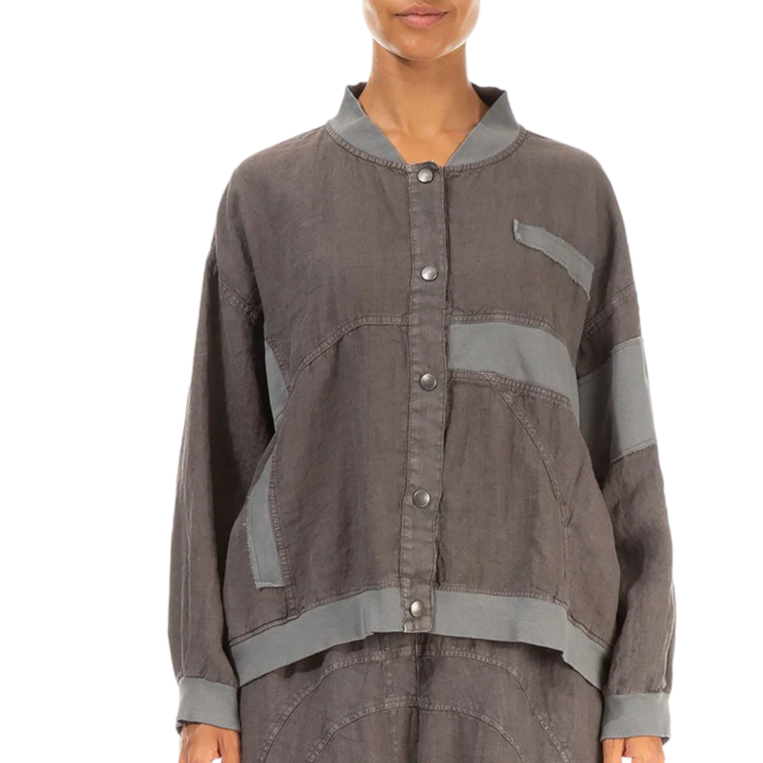 Grizas Grey Linen Jacket
