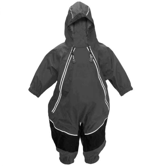 CaliKids FA22 Rain Suit, Color: Black, Size: 12M