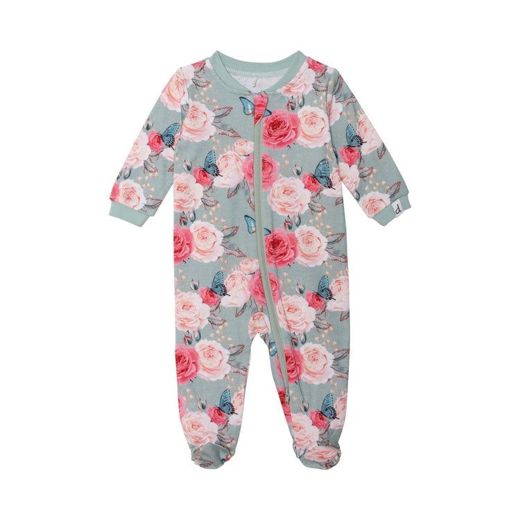 DPD SP23 Zip Sleeper, Color: Flowers, Size: 3M
