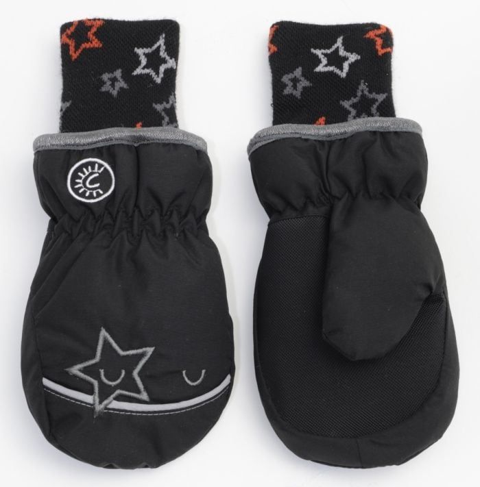 CaliK FA23 Waterproof Mitt, Color: Black, Size: 12-24M