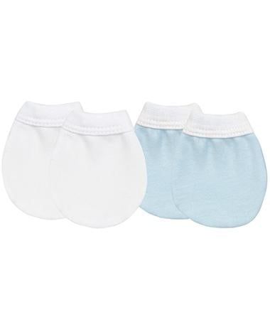 Kushies Jersey Mittens, Color: Blue