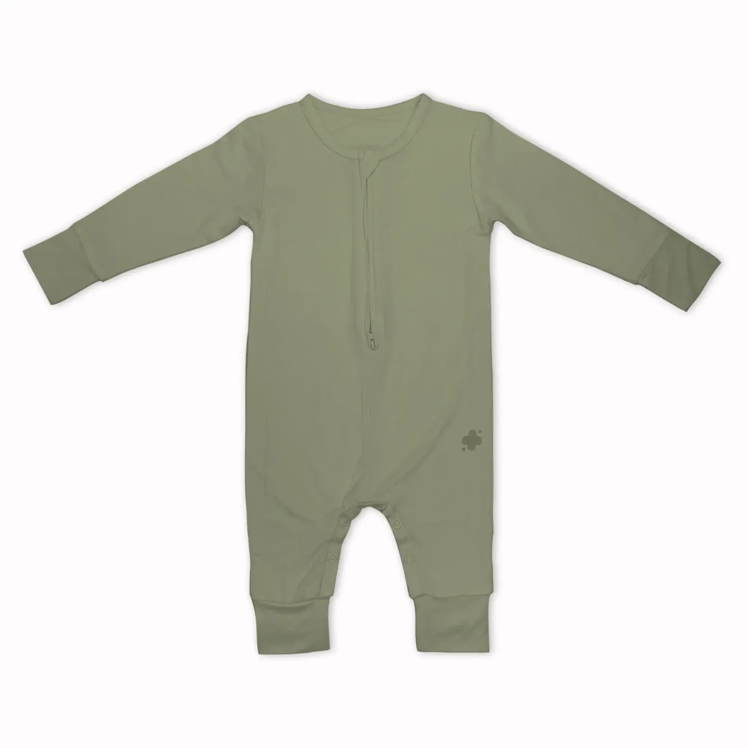 Kushies SP24 Komfies UnionSuit, Color: Sage, Size: 3M