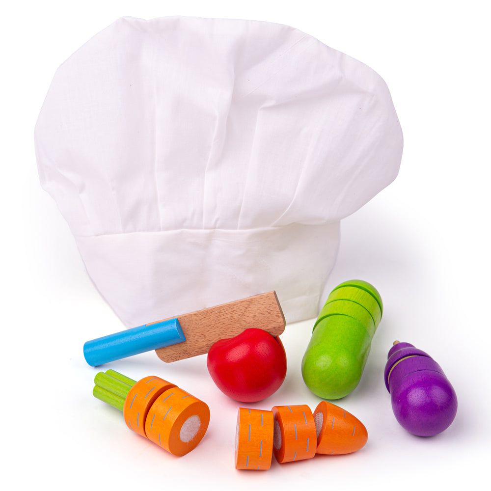 BigJigs Vegetable Chef Set Cutting