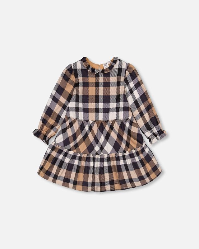 DPD FA23 G Plaid Dress w/Frill