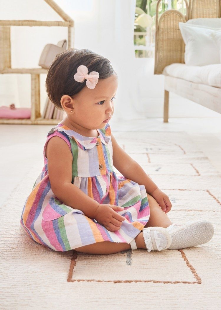 Mayoral SP24 Bby G Striped Dress