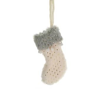 Starlight White Stocking Ornament