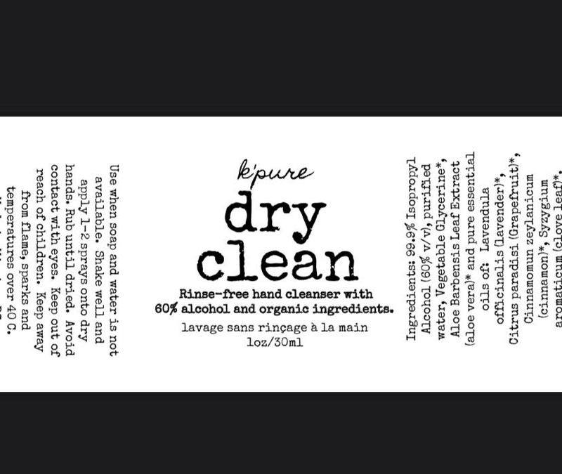 K&#39;Pure Dry Clean 30ml Orange/Mint