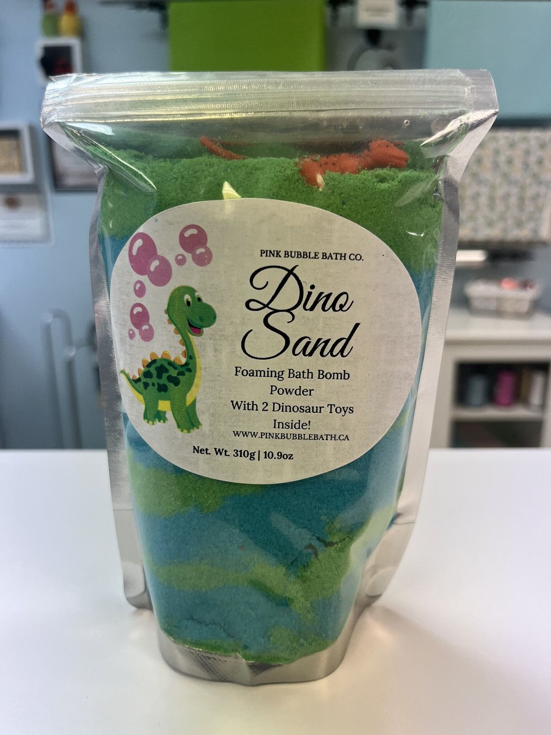 Pink Bubble Dino Sand BathBomb