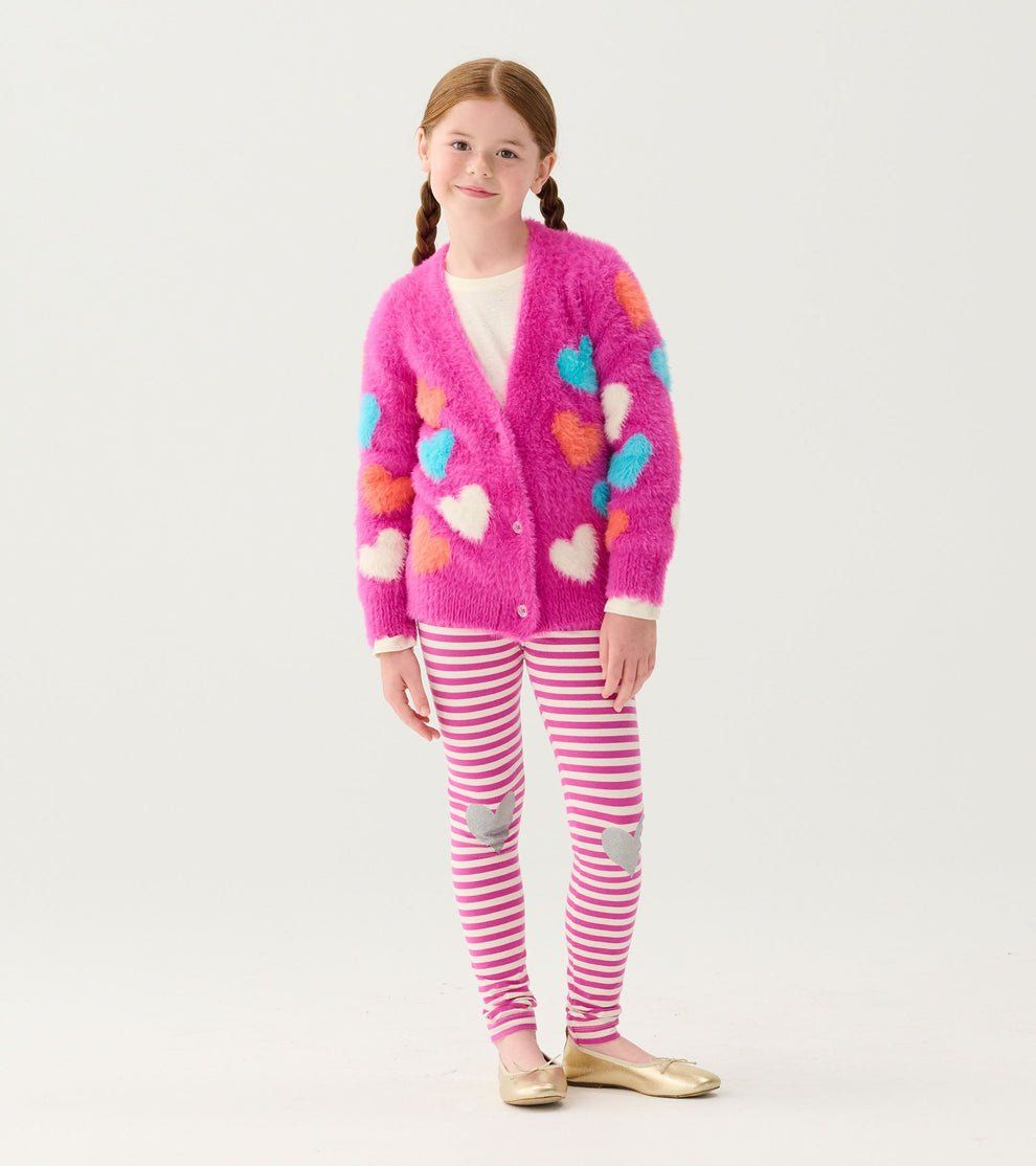Hatley FA24 G Hearts Cardigan