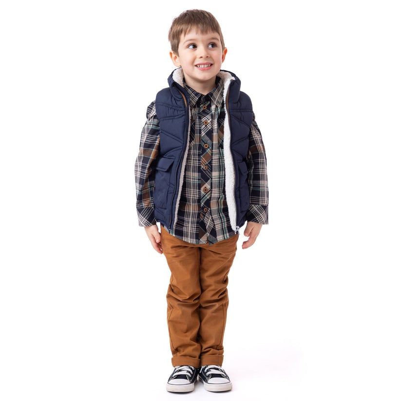 Nano FA24 B Quilted Vest Navy 