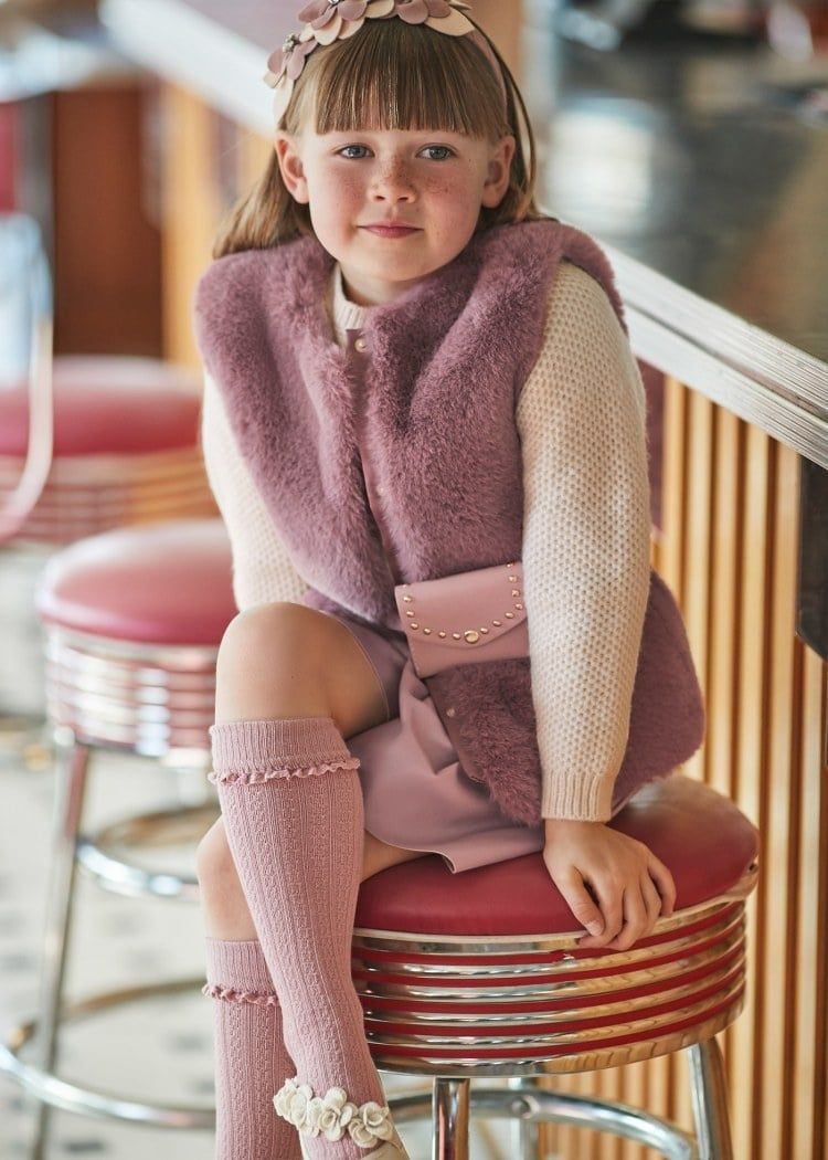 May FA24 G Fur Vest w/Belt