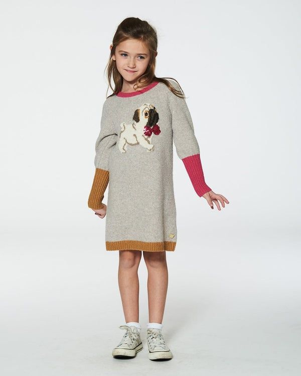 DPD FA24 G Pug Knit Dress