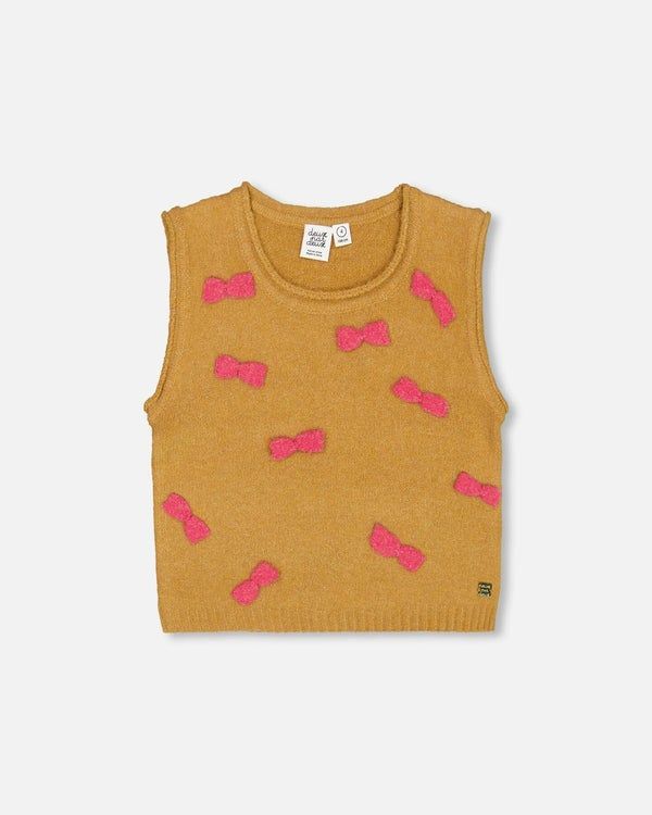 DPD FA24 G Knit Vest with Bows