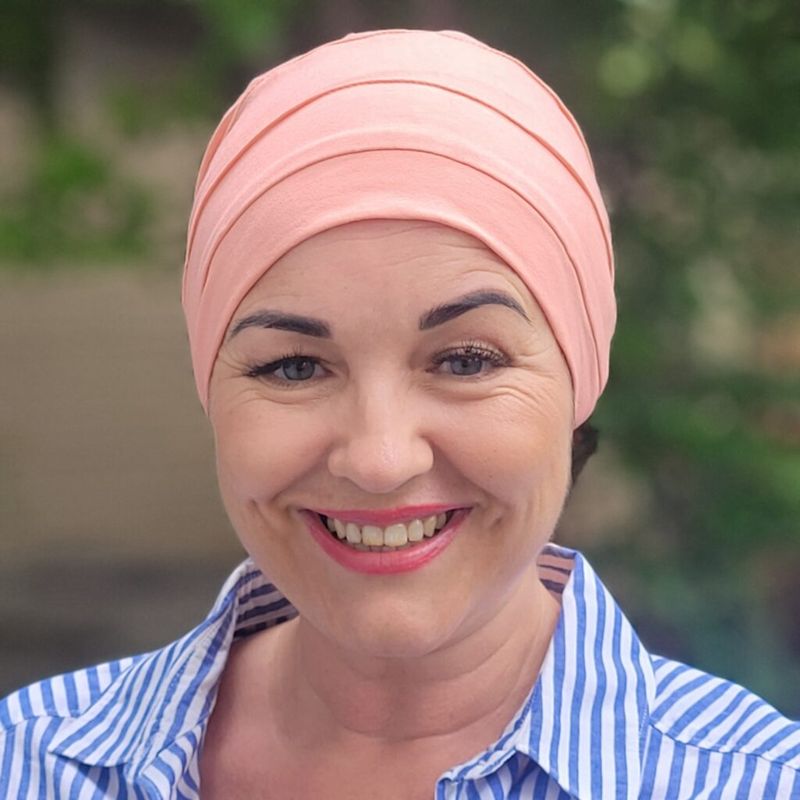 3 Tier Bamboo Chemo Hats– Coral