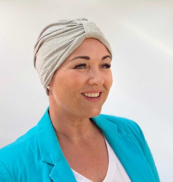 K Lee Turban - Soft Grey