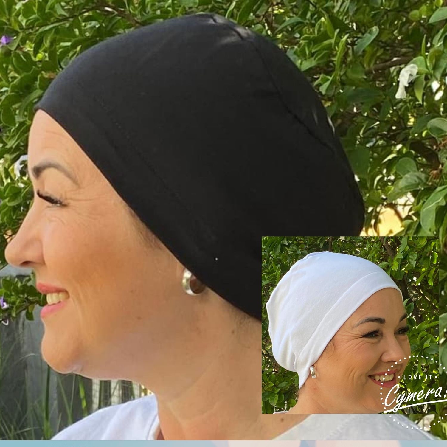 Sleep Hat - Twin Pack Black and White