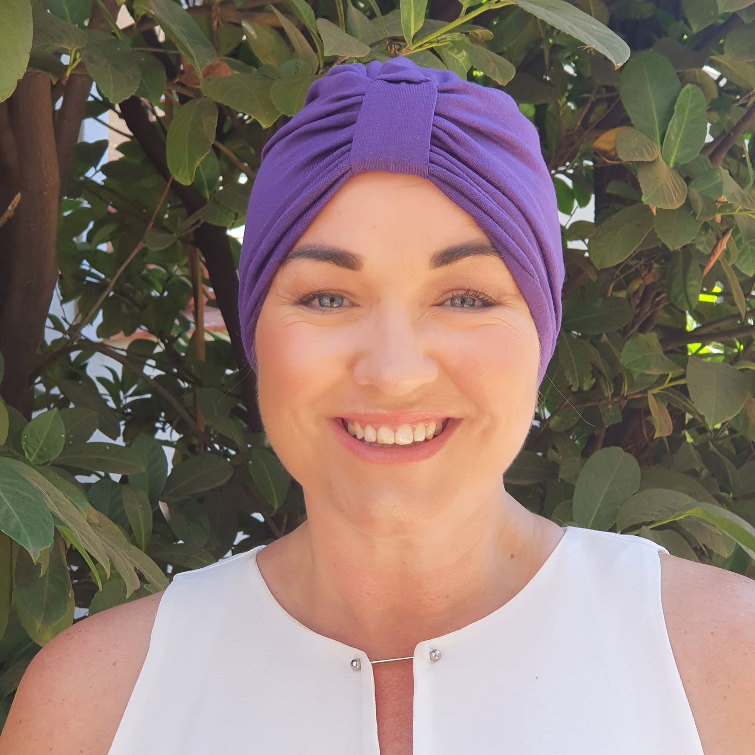 K lee Turban Purple