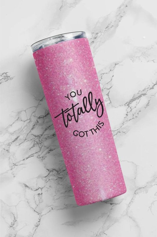 Double walled sparkly beverage Bottles