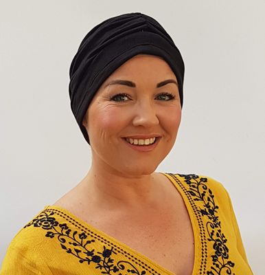 Black Scrunchy Chemo hat