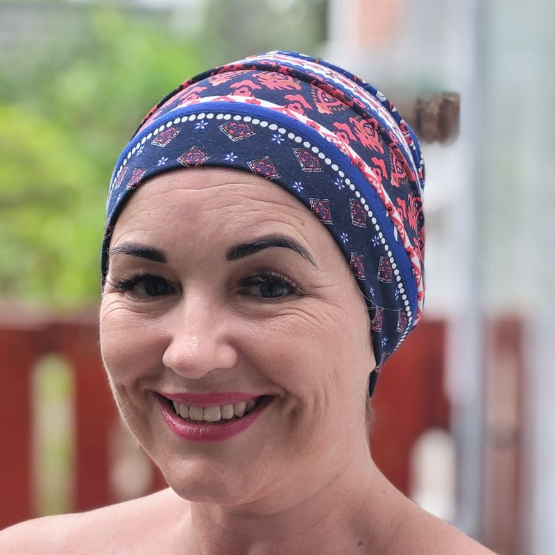 3 Tier Chemo hat - Geometrics