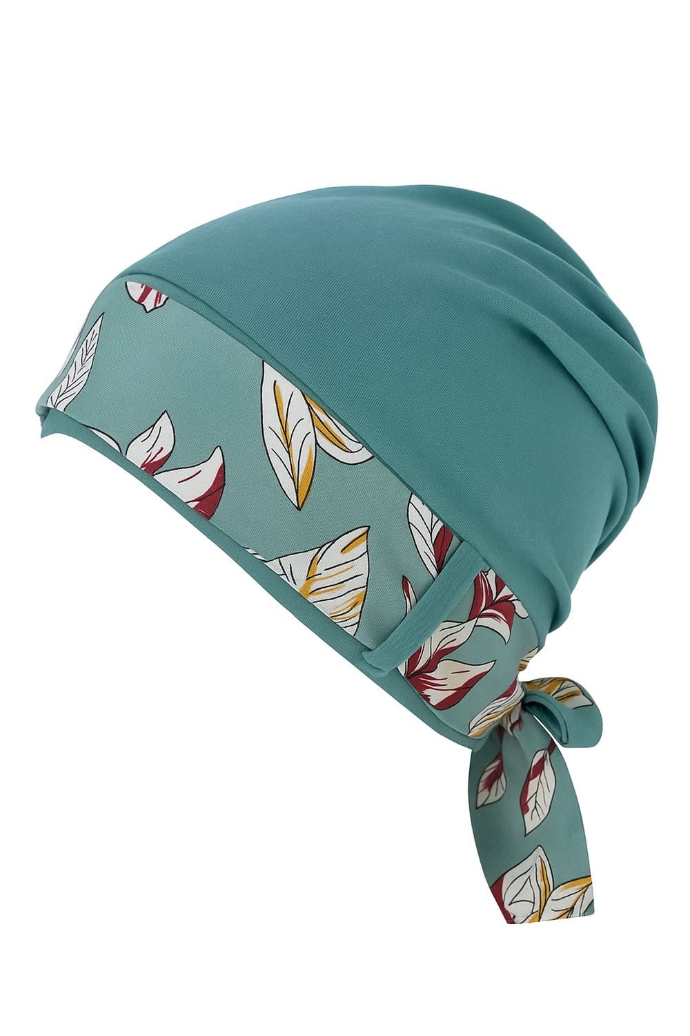 Carey Chemo Hat - Sage hat with Sage Ribbon
