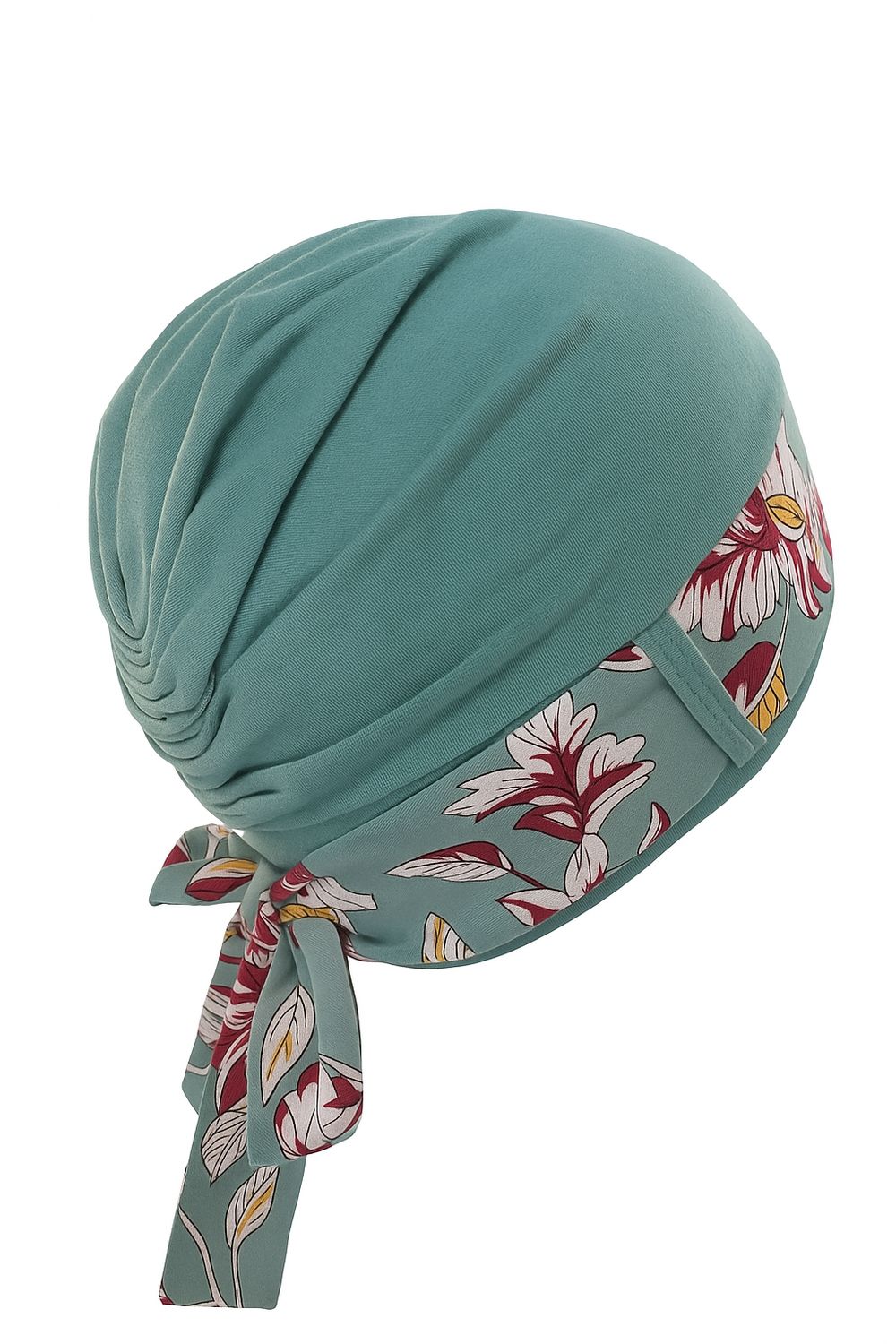 Carey Chemo Hat - Sage hat with Sage Ribbon