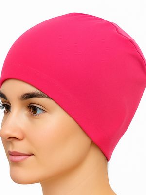 Chemo sleep hat bright pink
