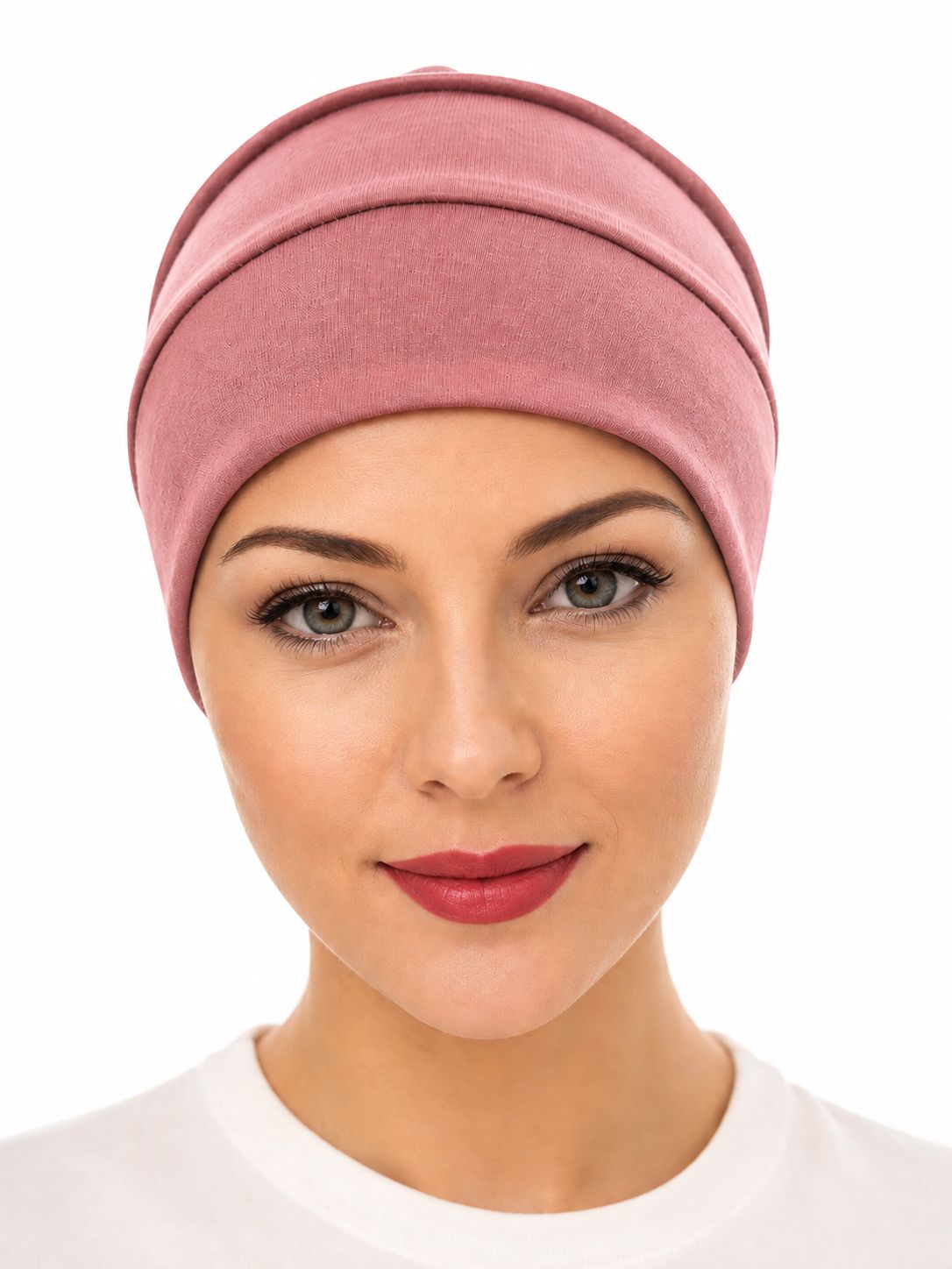3 Tier Chemo Hat - dusty Pink