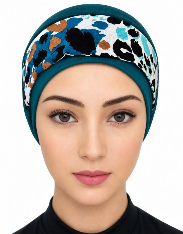 Carey teal hat - matching Ribbon