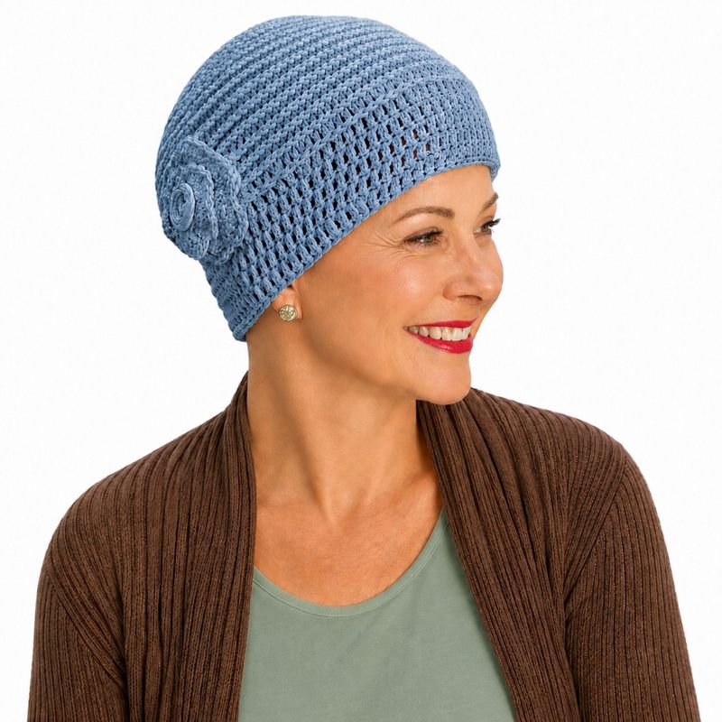 Ladies Beanie Dusty Blue