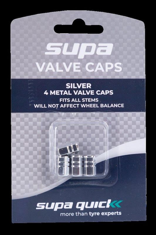 Valve Caps - Blister Pack - Silver