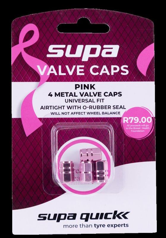 Valve Caps - Blister Pack - Pink