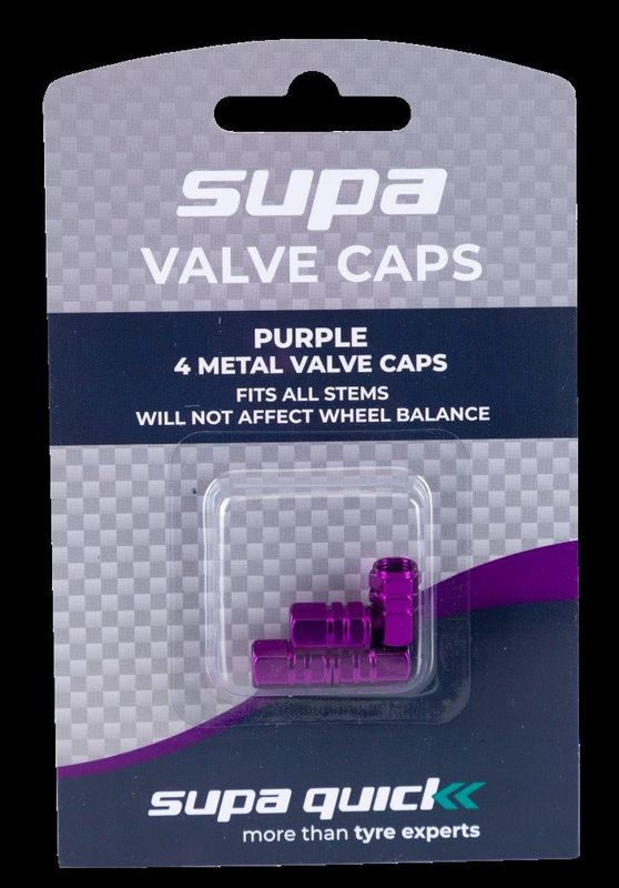 Valve Caps - Blister Pack - Purple