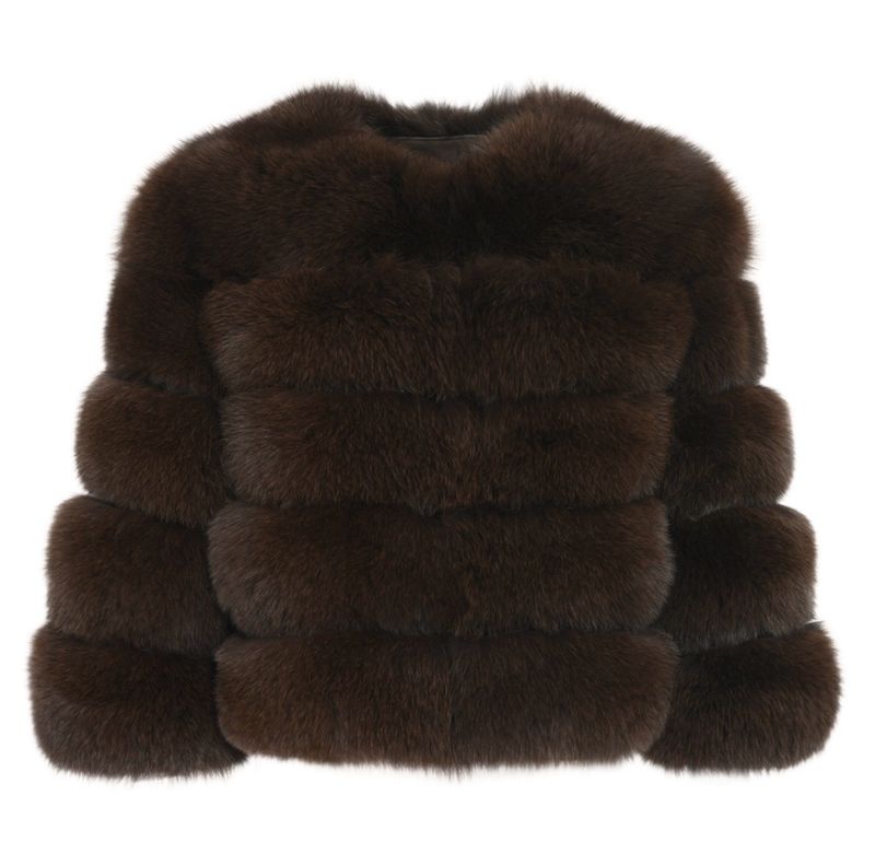 Elysia Mini Fox Fur Coat S