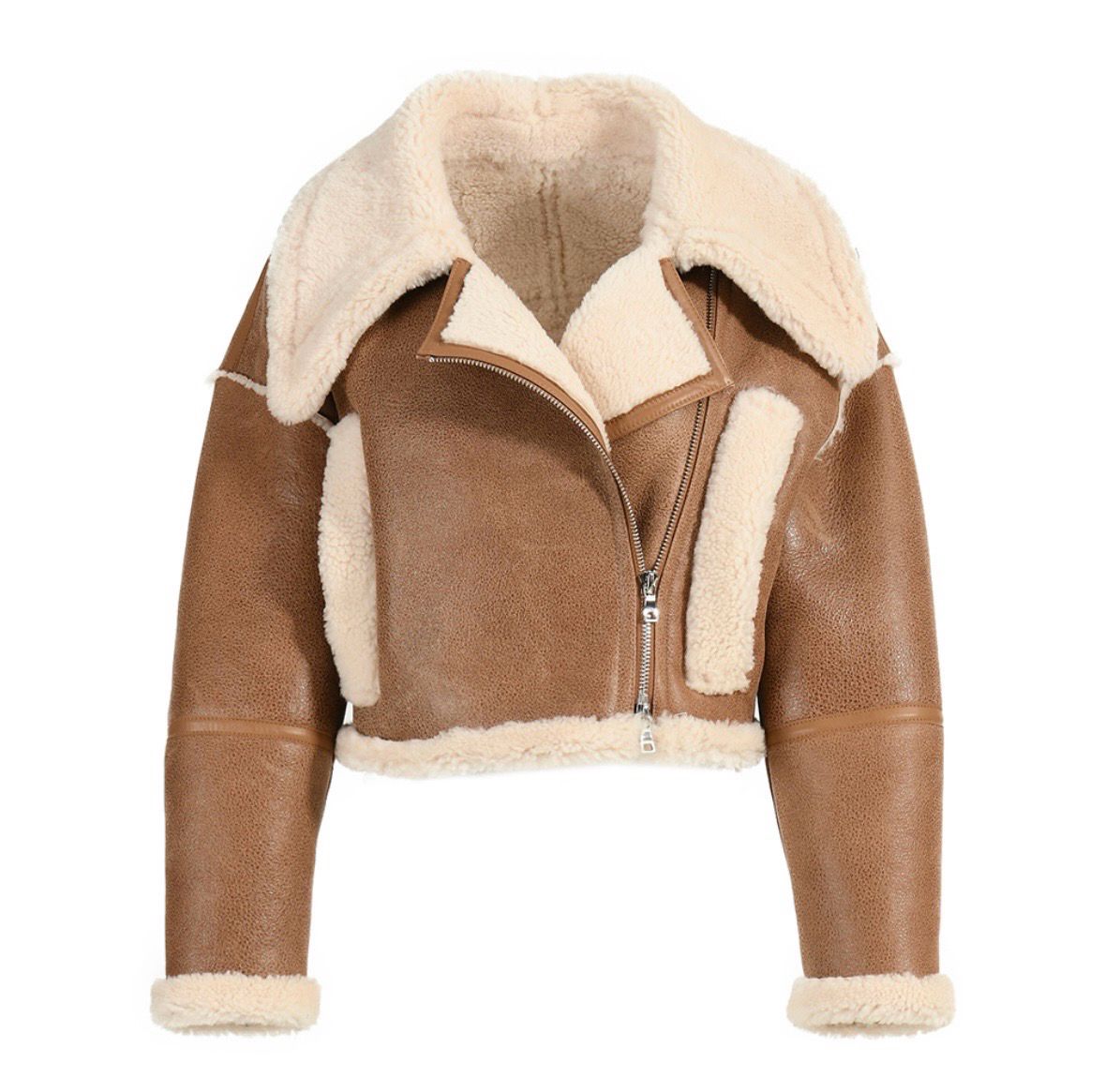 Lora Shearling Cropped Jacket