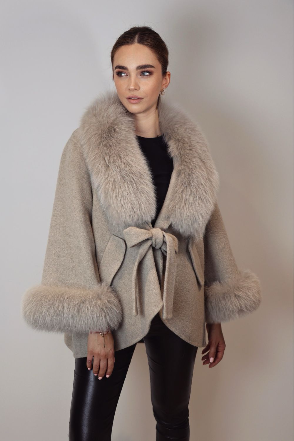Asma Cashmere Mini Coat