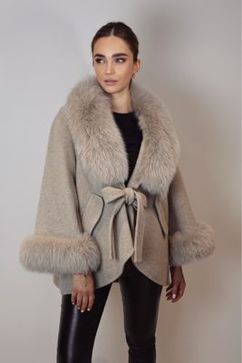 Asma Cashmere Mini Coat