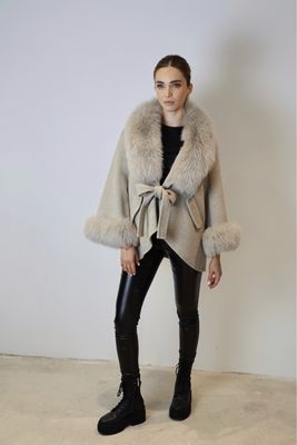 Asma Cashmere Mini Coat