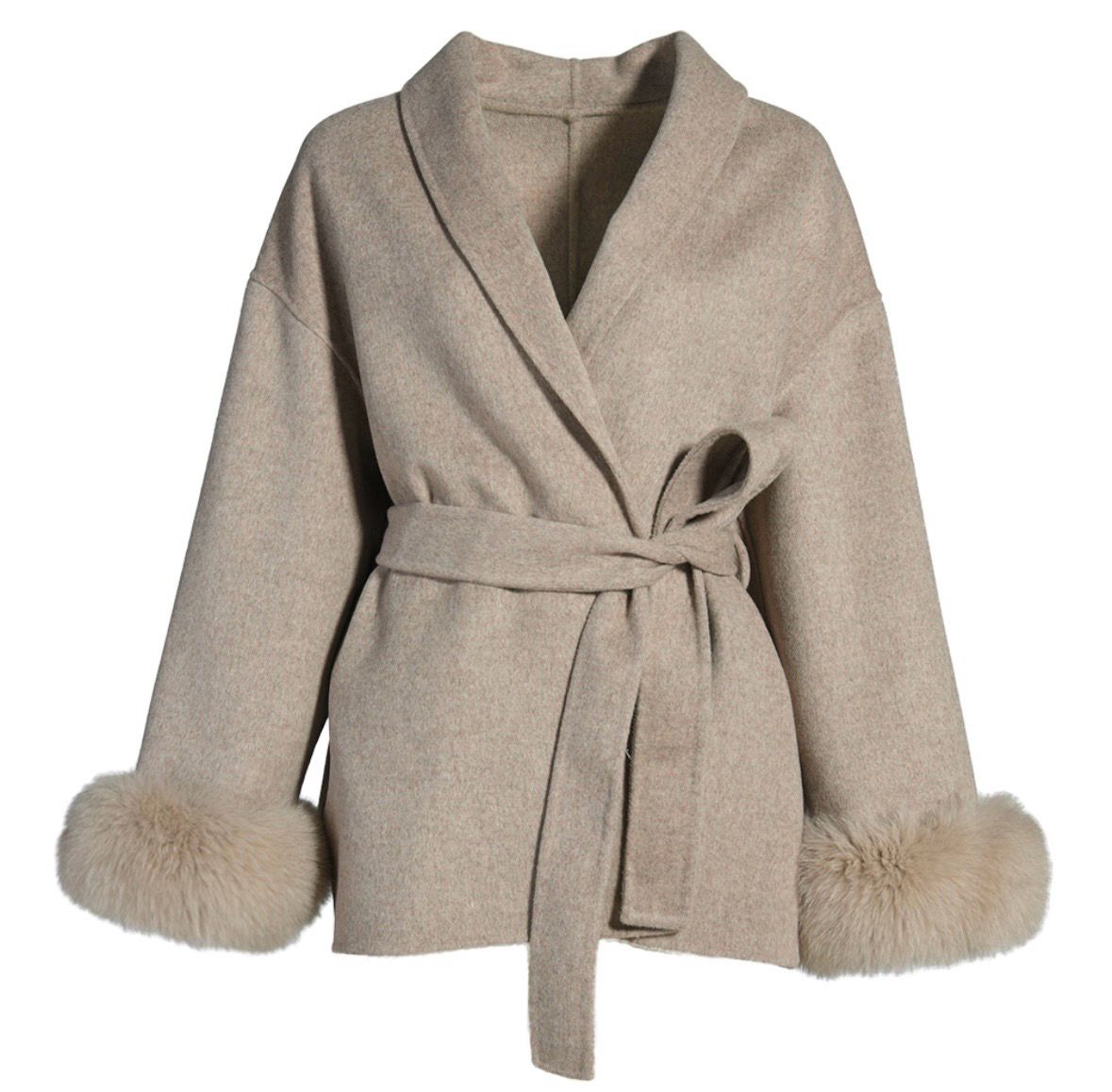 Amia Cashmere Coat Short
