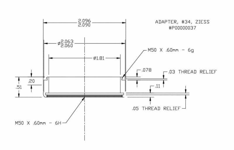 Adapter 34 ZIESS #P00000037 for Model 9/10/10T