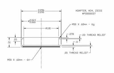 Adapter 34 ZIESS #P00000037 for Model 9/10/10T