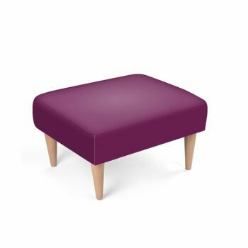 Footstool Dark Purple