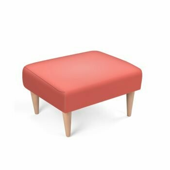 Footstool Living Coral