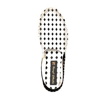 Black Diamonds Print Espadrilles