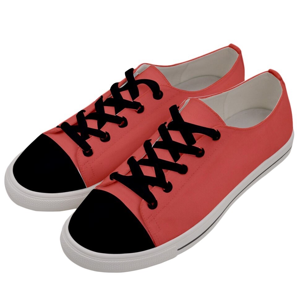 Women’s Living Coral  Low Top Sneakers