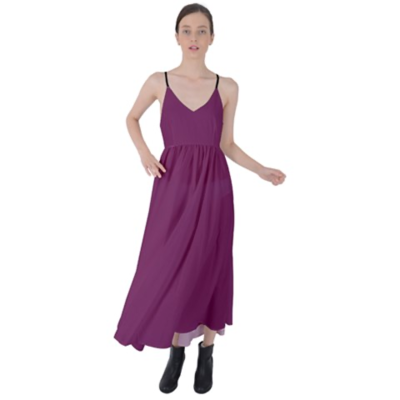 Tie Back Byzantine Long Dress