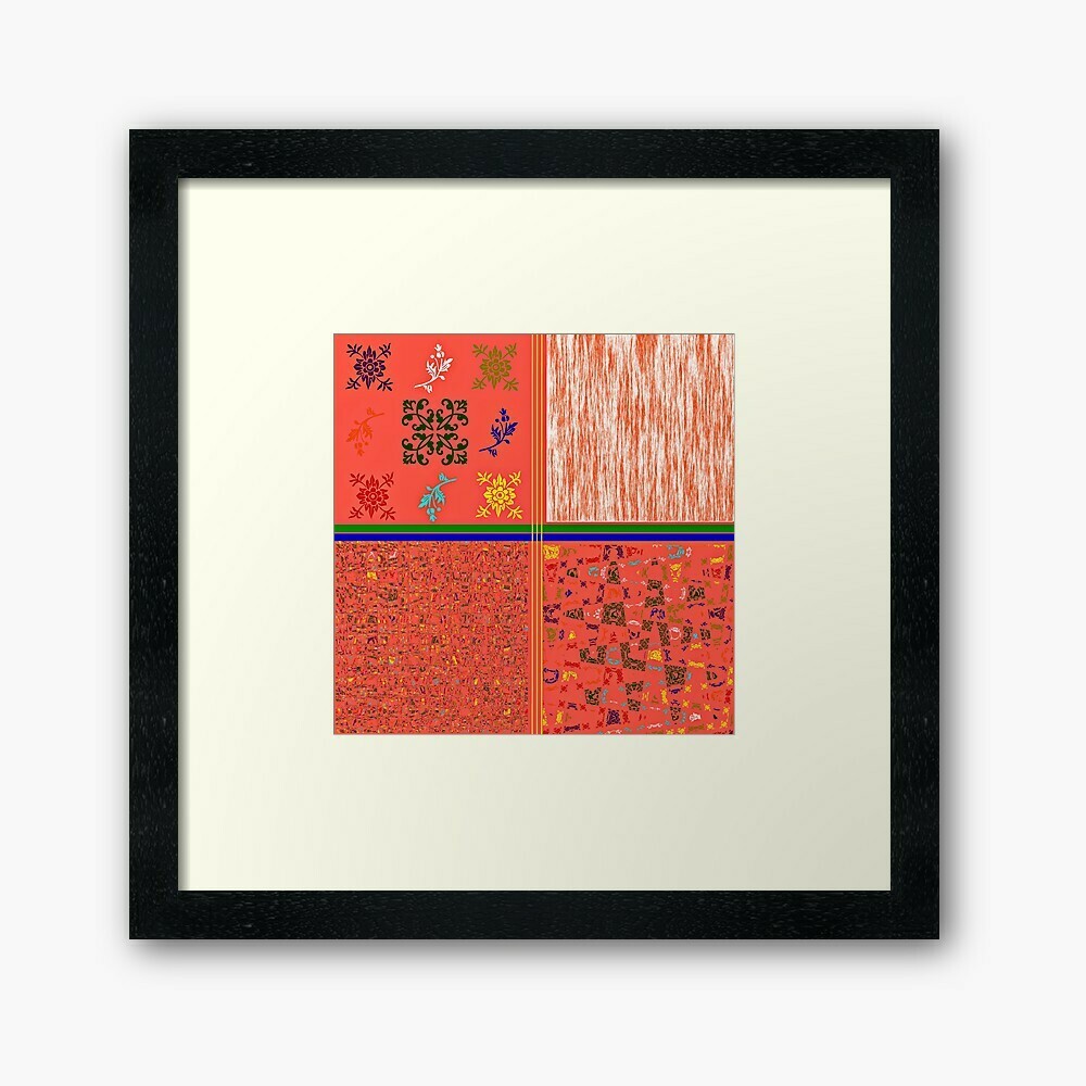 Multi Print Coral Wall Frame
